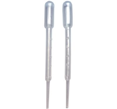 Två plastpipetter 3 ml för hembryggning.