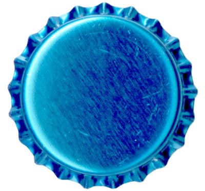 Blå metallic ölkapsyler 250-pack för buteljering av hembryggt öl.