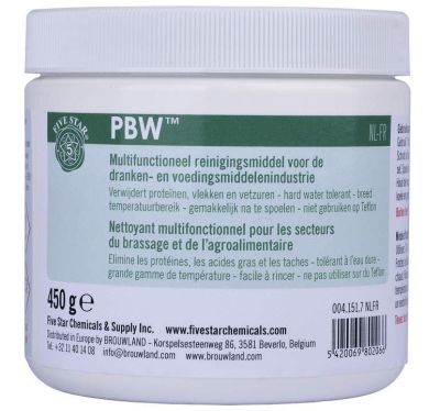 PBW Five Star 450 g rengöringsmedel för hembryggning