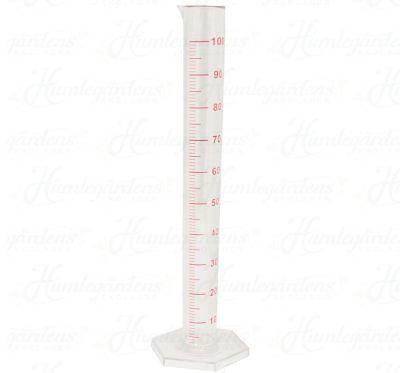 Mätcylinder 100 ml i plast för jäsningsmätare och alkoholmätare 26 cm