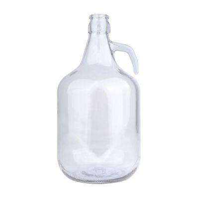 Gallonflaska 5 liter glasflaska med handtag för hembryggning