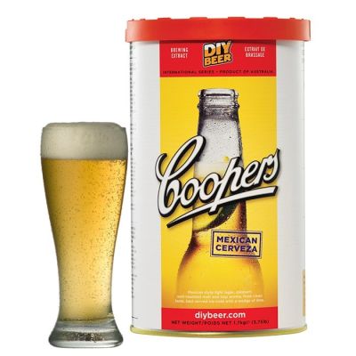 Coopers Mexican Cerveza ölsats för hembryggning av ljus mexikansk öl.