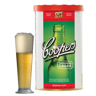 Coopers European Lager Ölsats för hembryggning av ljus lageröl.
