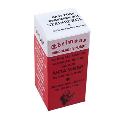 Vinjäst Edelmans Steinberger för 25 liter vin.