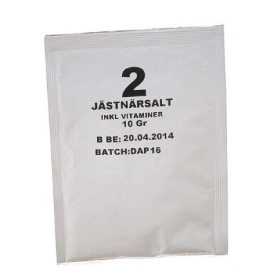 Jästnärsalt – näringstillskott för jäst vid vinbryggning.