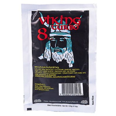 Turbojäst Vikingturbo 8 50-pack för snabb och ren hemmabryggning.