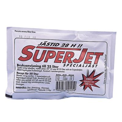 Turbojäst Turbo Super Jet för ren och snabb hemmabryggning.