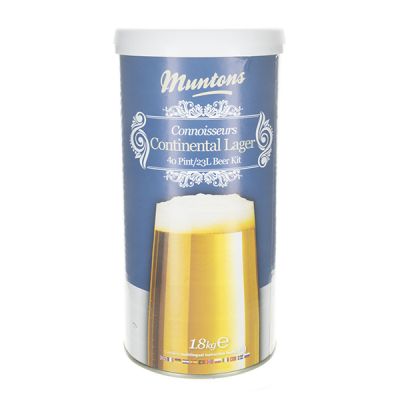 Muntons Continental lager Ölsats för hembryggning, ger 23 liter ljust lageröl.