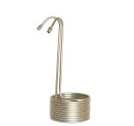 Kylspiral 7 m i rostfritt stål för snabb vörtkylning hembryggning.