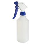 Sprayflaska för desinficering av bryggutrustning med justerbart munstycke för hembryggare.