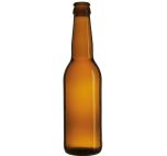flaska Longneck 33 cl brunt glas för hembryggning, 30 st
