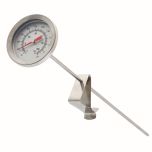 Rostfri termometer 30 cm för hembryggning – analog mätsond med fästclip, -18 till +110 °C
