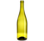 Ljusgröna vinflaskor Bourgogne 75 cl i 15-pack för hembryggning