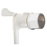 Tapp med rak pip och jästavskiljare i plast för renare omtappning av hembryggd öl.