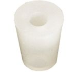 silikonpropp 29/23 mm med hål – konisk tätning för jäskärl, passar jäsrör 9 mm, perfekt för hembryggning