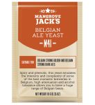 Öljäst Mangrove Jack's M41Belgian Ale för kryddig belgisk ale med plommonestrar.