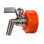 Tappkran i metall till Speidel jästunna – kromad mässing, kulventil, 10 mm